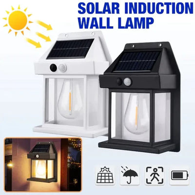 Solar Power Motion Sensor Human Body Induction LED Wall Light Waterproof