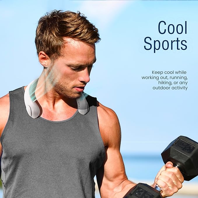 Portable Bladeless Hanging Neck 600mAh Neck Fan Air Cooler 3 Speed Mini Summer Sports Fans