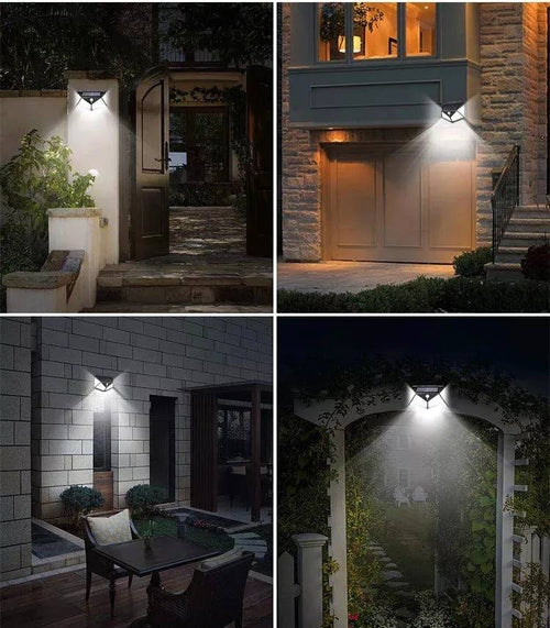 114 LED Solar Lamp Outdoor Waterproof Solar Powered spotlights PIR Motion Sensor Str eet Light for Garden Decoration 3