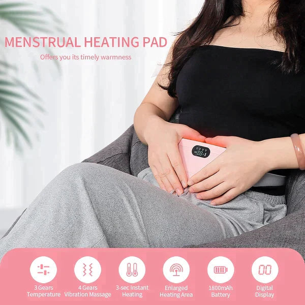 PERIOD CRAMP RELIEF BELT (Heat& MASSAGER) - Pad Belt