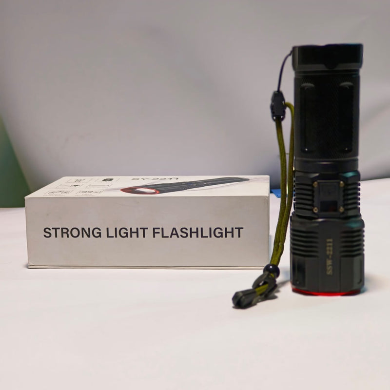 3-KM Range/SY-2211 Hand Torch light LED - Battery Power Bank, POWERFULL TORCH