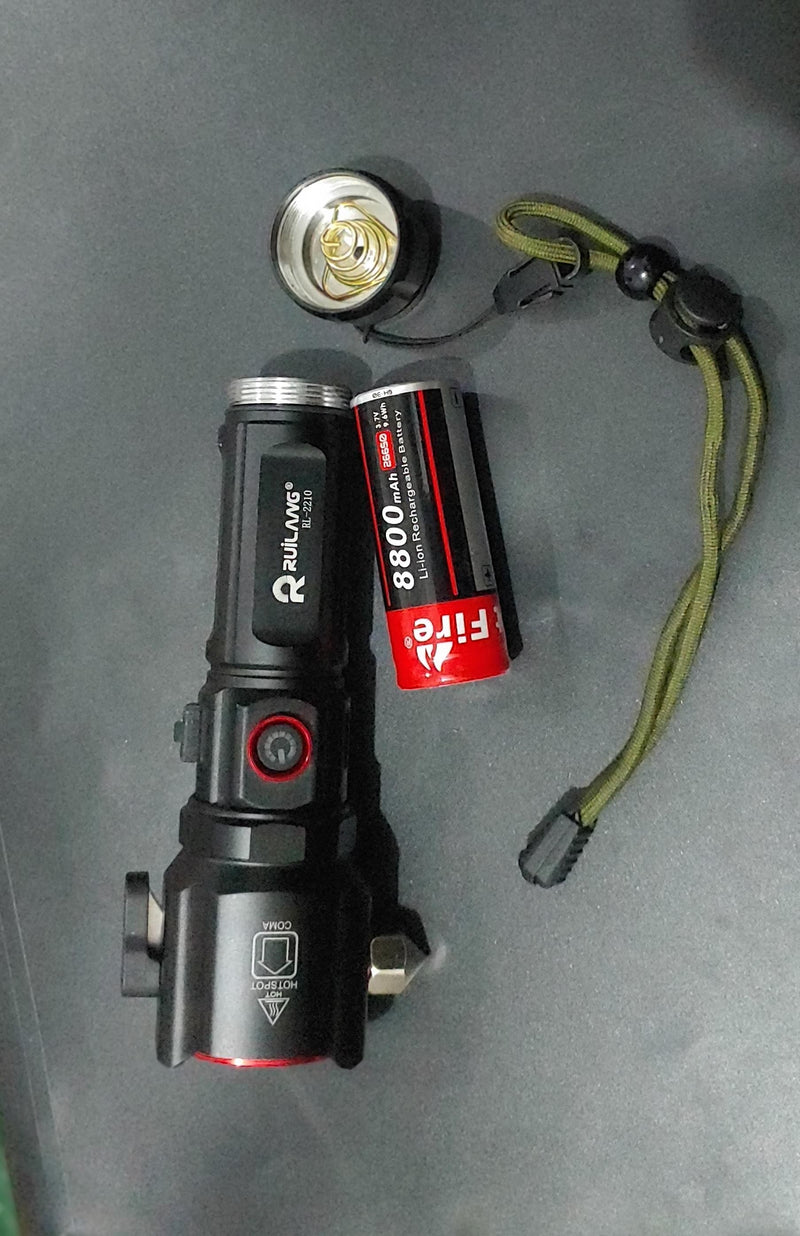 Powerful Emergency Flashlight & 1-Km Range| Charging Power bank/orignal