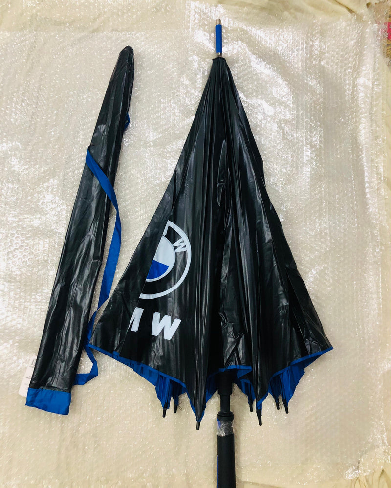 Lot Imported BMW 4 Person Black & Blue Folding Umbrella